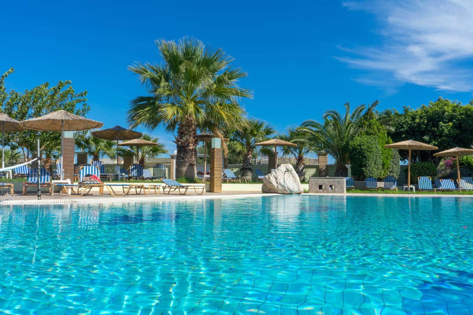 Outdoor pool at Stamos Hotel in Faliraki